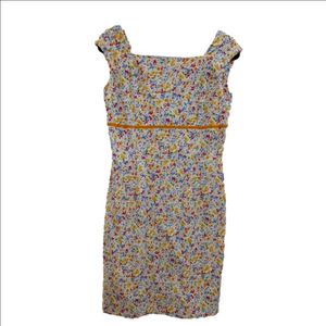 Maggy London Yellow Floral Empire Waist Dress